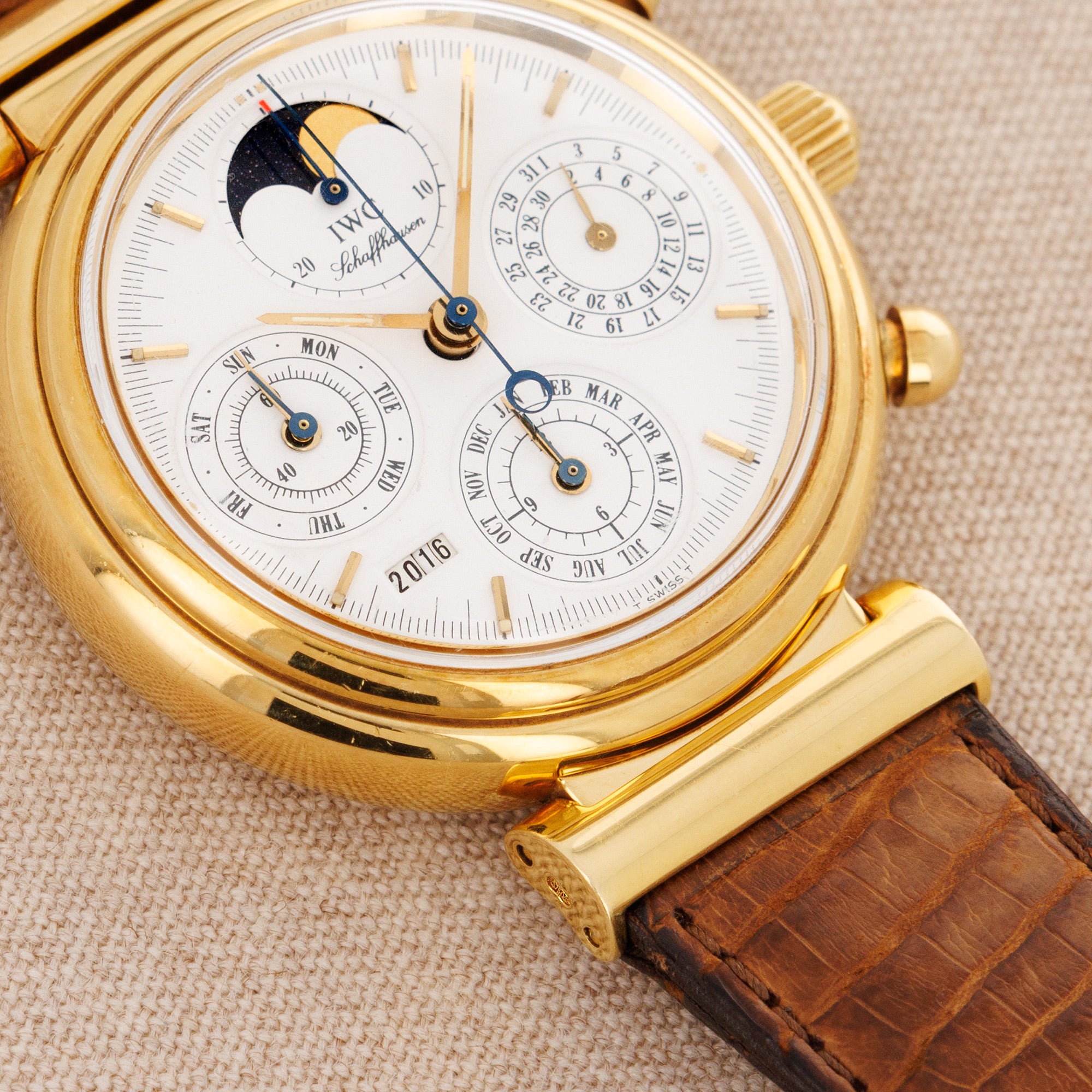 IWC - IWC Yellow Gold Da Vinci Perpetual Calendar Chronograph Ref. IW3750 - The Keystone Watches