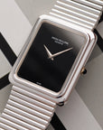 Patek Philippe - Patek Philippe White Gold Bracelet Watch Ref. 3649 with Onyx Dial - The Keystone Watches