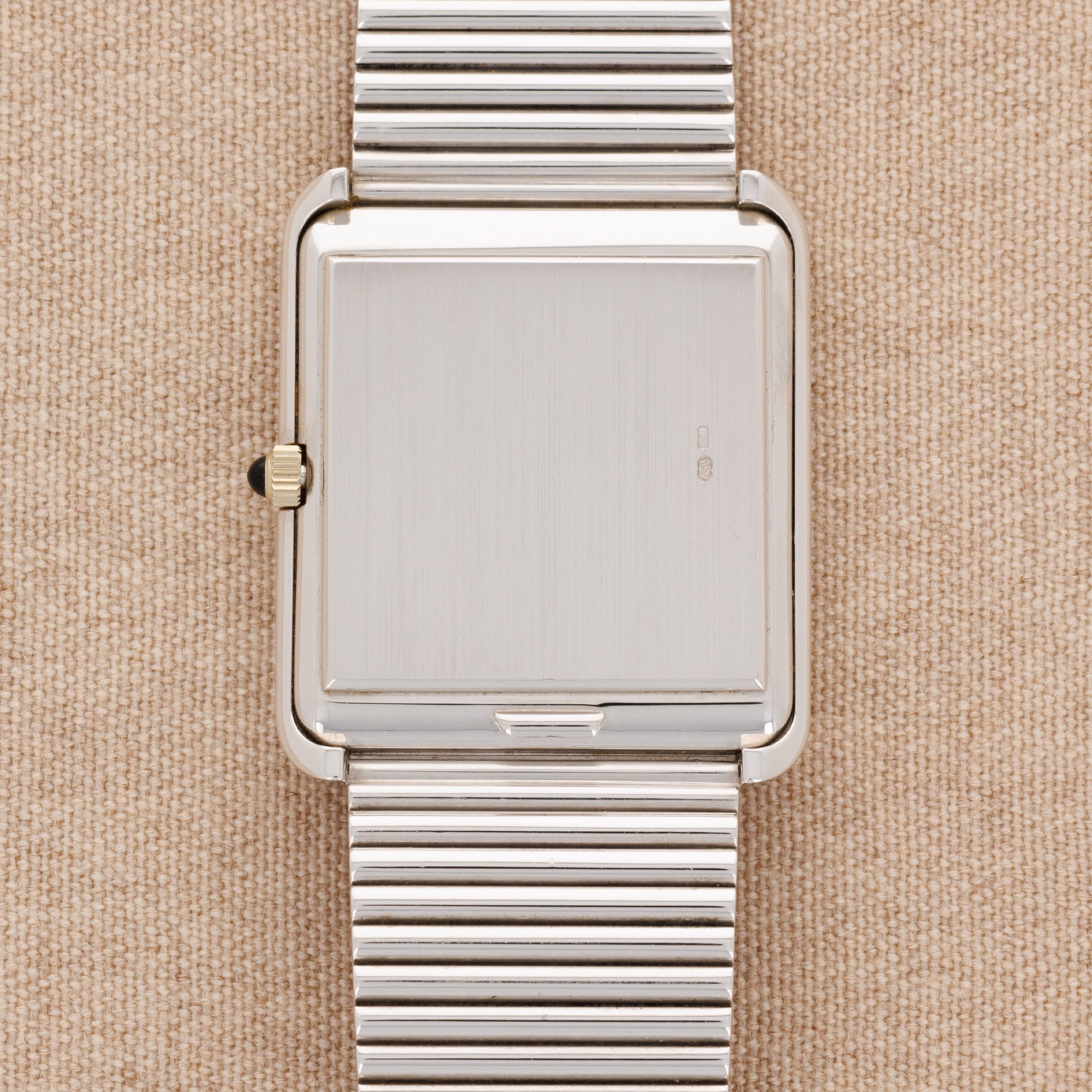 Patek Philippe - Patek Philippe White Gold Bracelet Watch Ref. 3649 with Onyx Dial - The Keystone Watches