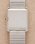 Patek Philippe - Patek Philippe White Gold Bracelet Watch Ref. 3649 with Onyx Dial - The Keystone Watches