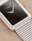 Patek Philippe - Patek Philippe White Gold Bracelet Watch Ref. 3649 with Onyx Dial - The Keystone Watches