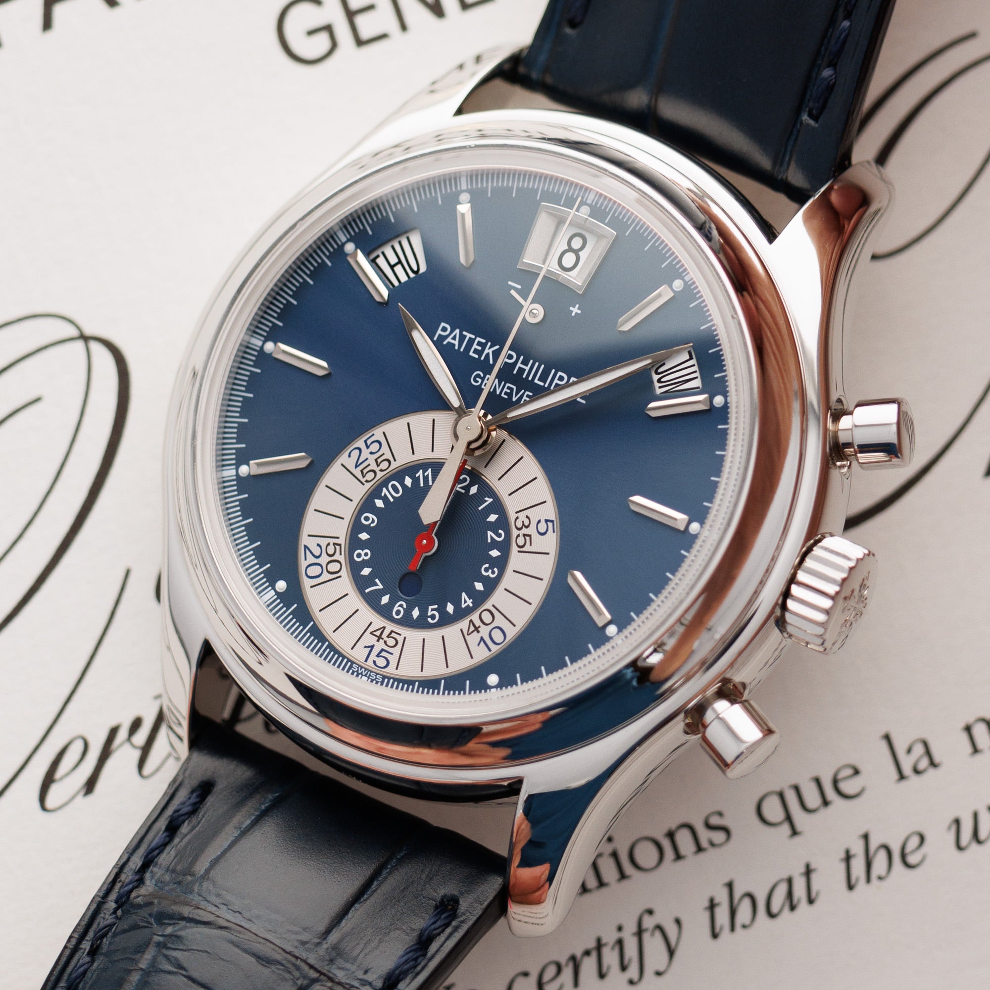 Patek Philippe - Patek Philippe Platinum Annual Calendar Chronograph Ref. 5960P - The Keystone Watches