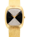 Vacheron Constantin - Vacheron Constantin Yellow Gold Bracelet Watch Ref. 44003 with Factory Diamond and Onyx Dial - The Keystone Watches