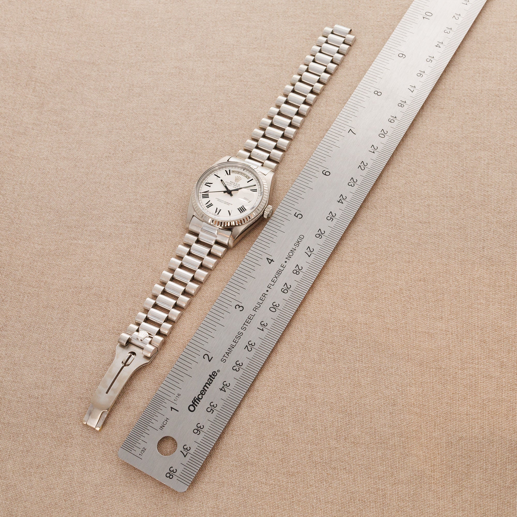 Rolex - Rolex White Gold Day Date Ref. 1803 with Buckley Dial - The Keystone Watches