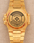 Patek Philippe - Patek Philippe Yellow Gold Nautilus Ref. 3800 with Factory Diamond and Ruby Dial - The Keystone Watches