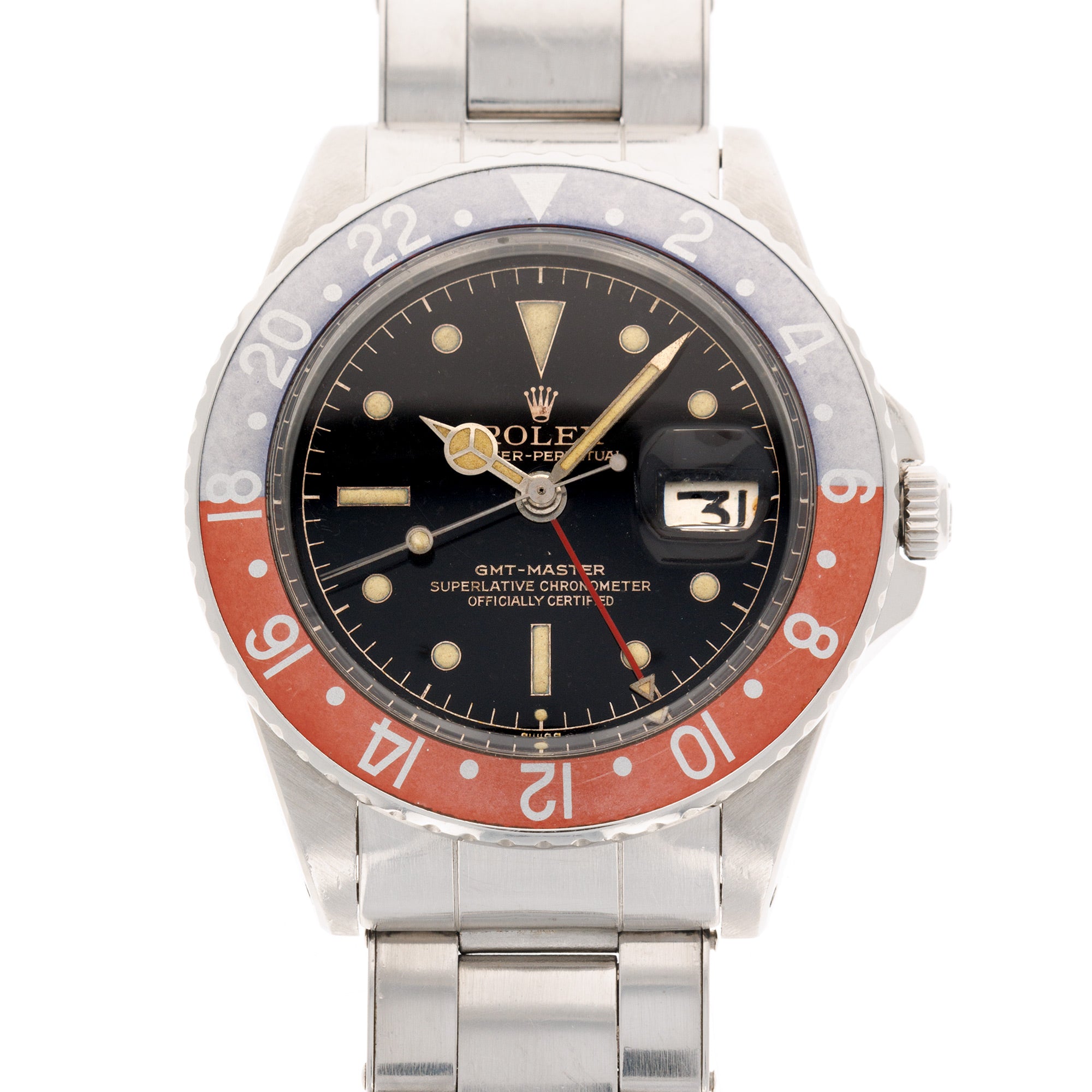 Rolex - Rolex Steel GMT Master Ref. 1675 with Gilt Chapter Ring Dial - The Keystone Watches