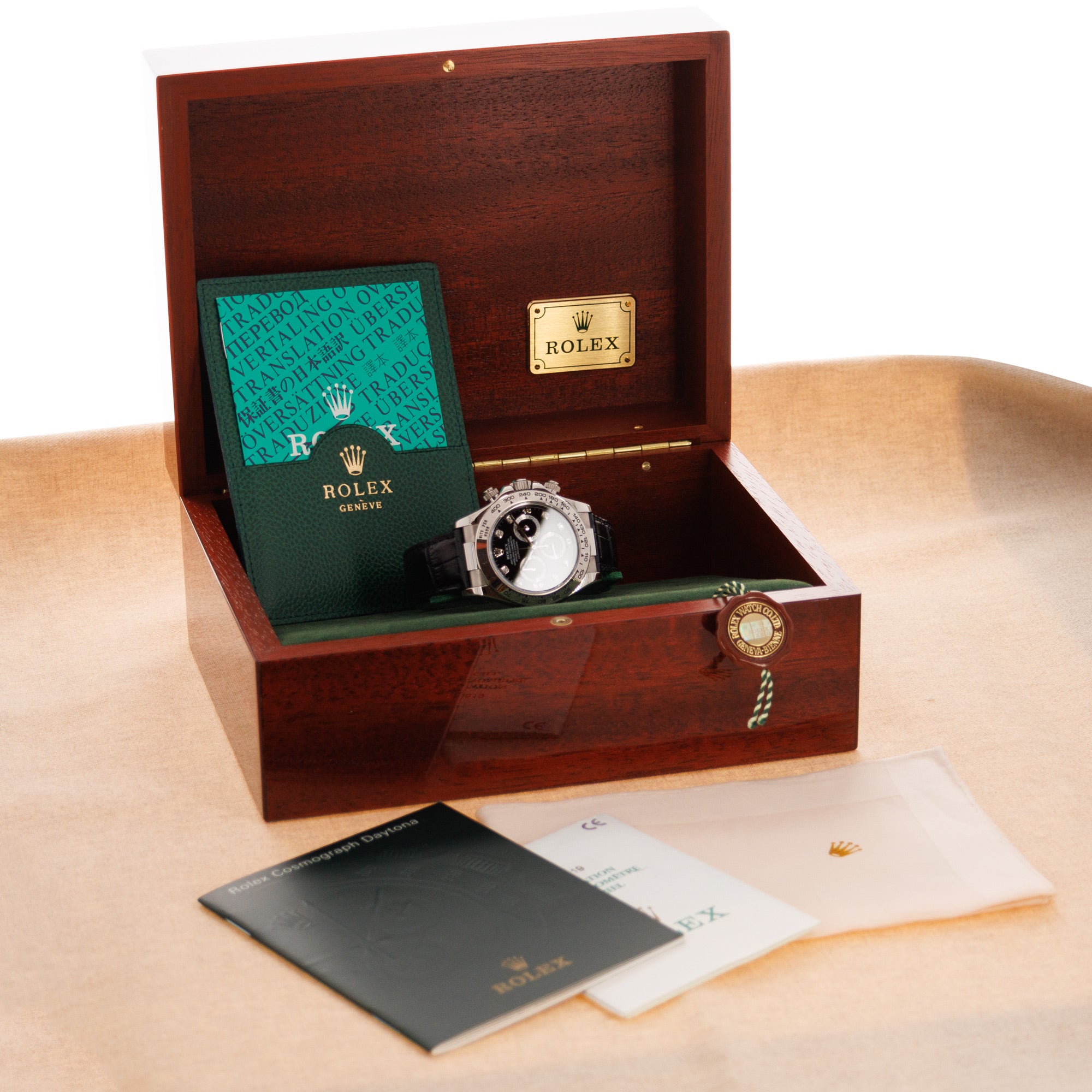 Rolex - Rolex White Gold Daytona Ref. 116519 with Original Sticker on Back - The Keystone Watches
