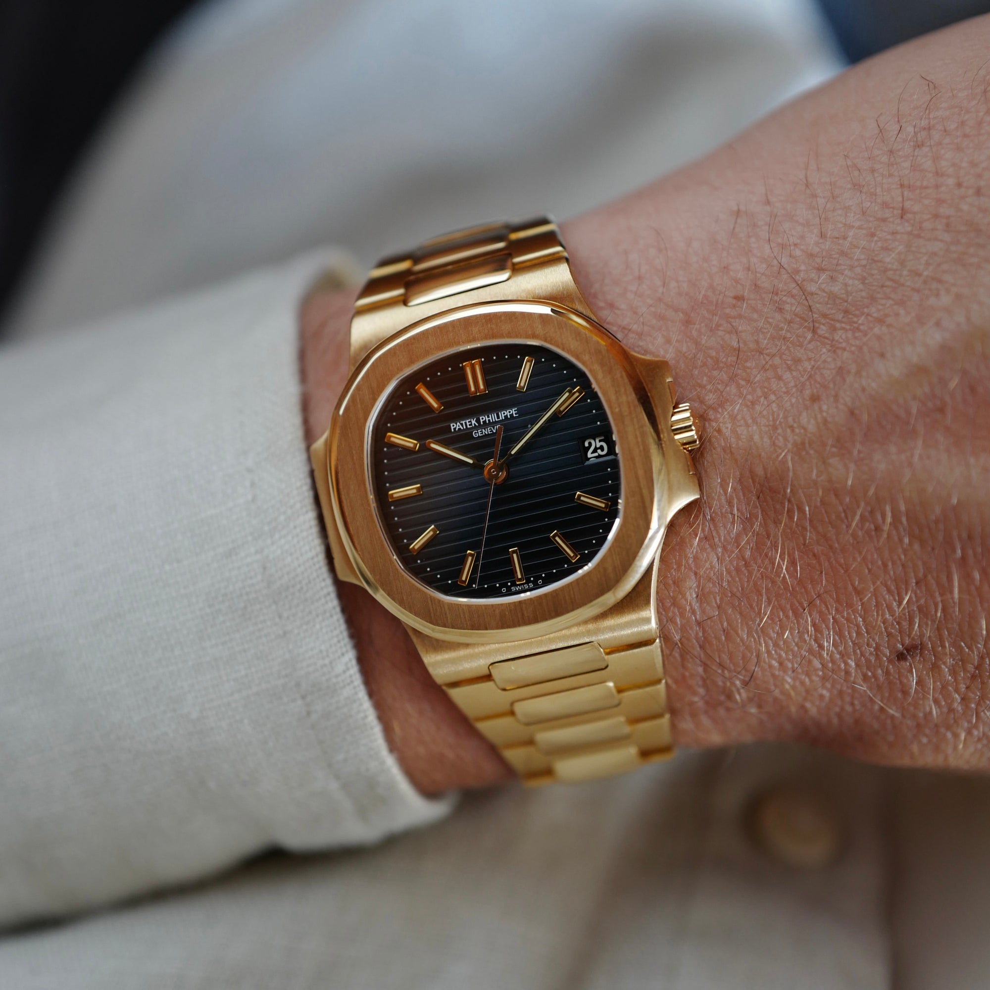 Patek Philippe - Patek Philippe Yellow Gold Nautilus Ref. 3800J - The Keystone Watches