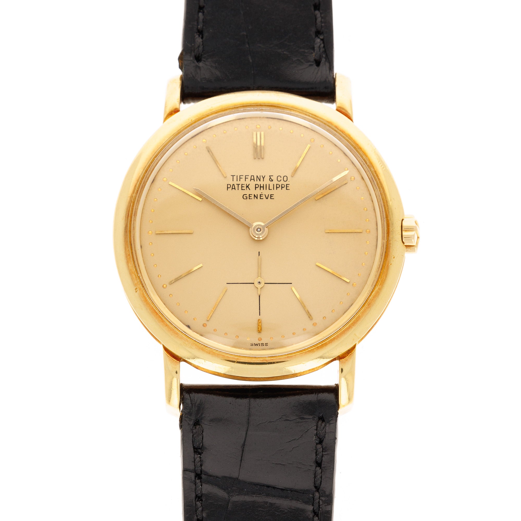 Patek Philippe - Patek Philippe Yellow Gold Calatrava Watch Ref. 3440, Retailed by Tiffany & Co. - The Keystone Watches