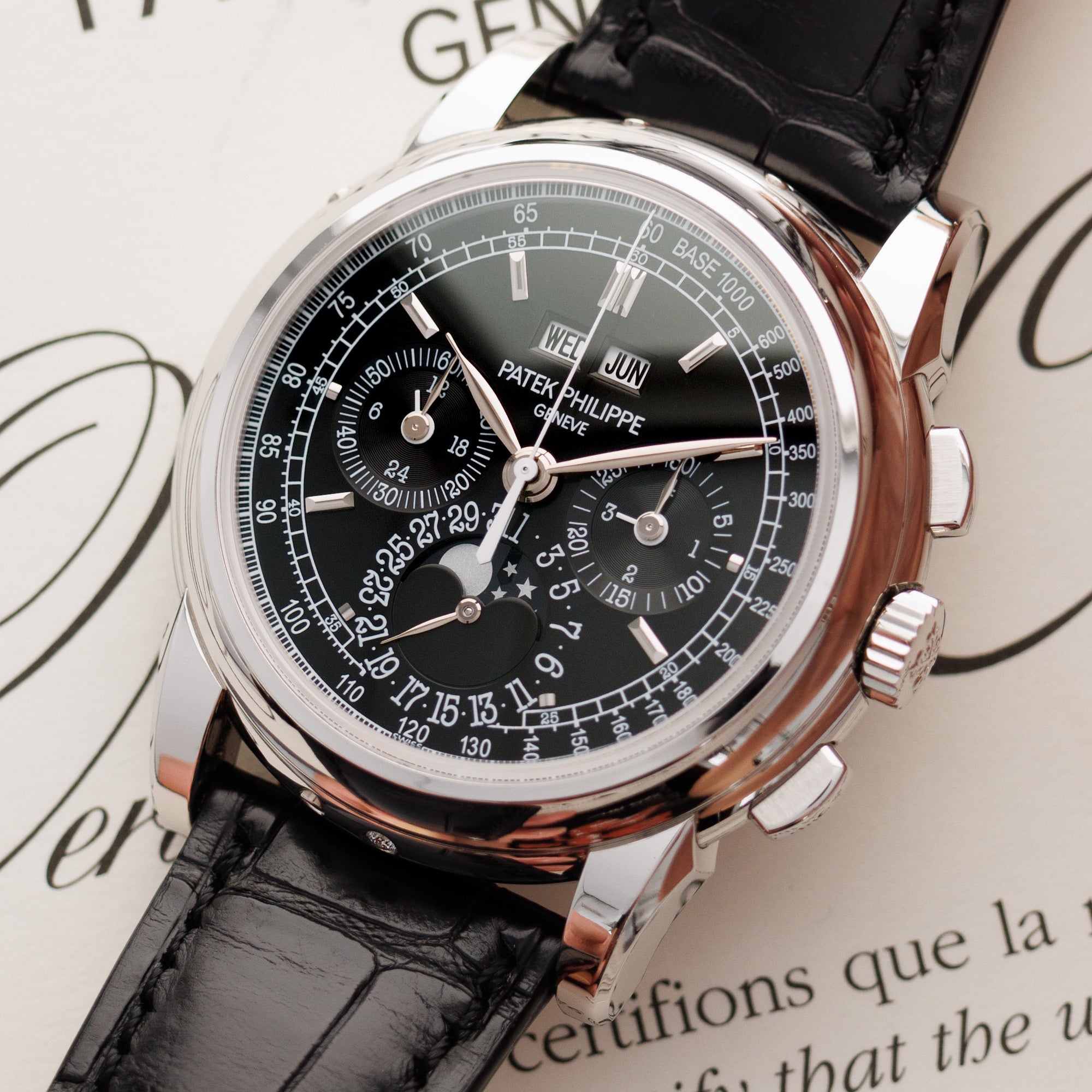Patek Philippe - Patek Philippe Platinum Perpetual Calendar Chronograph Watch Ref. 5970 - The Keystone Watches