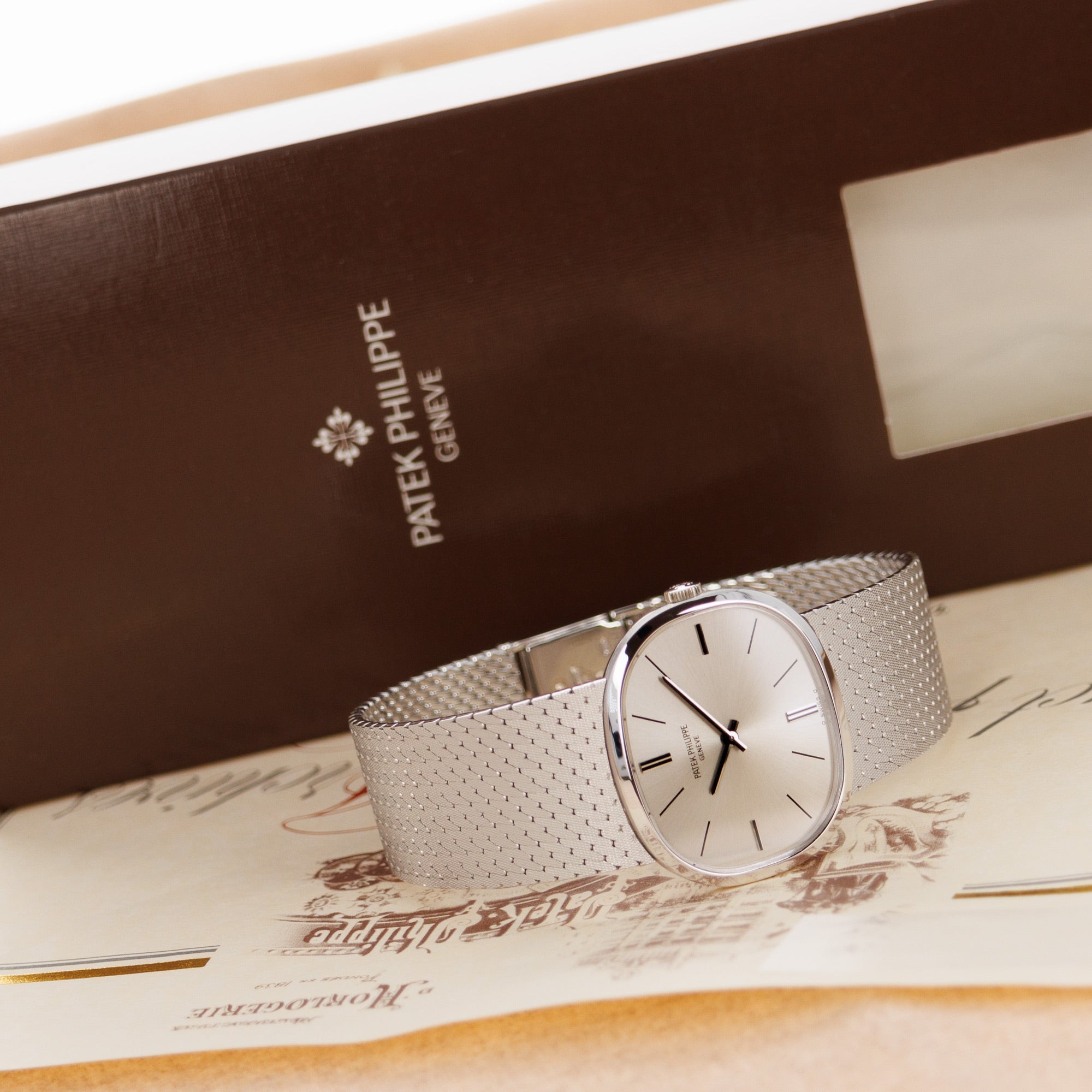 Patek Philippe - Patek Philippe White Gold Golden Ellipse Watch Ref. 3545 - The Keystone Watches