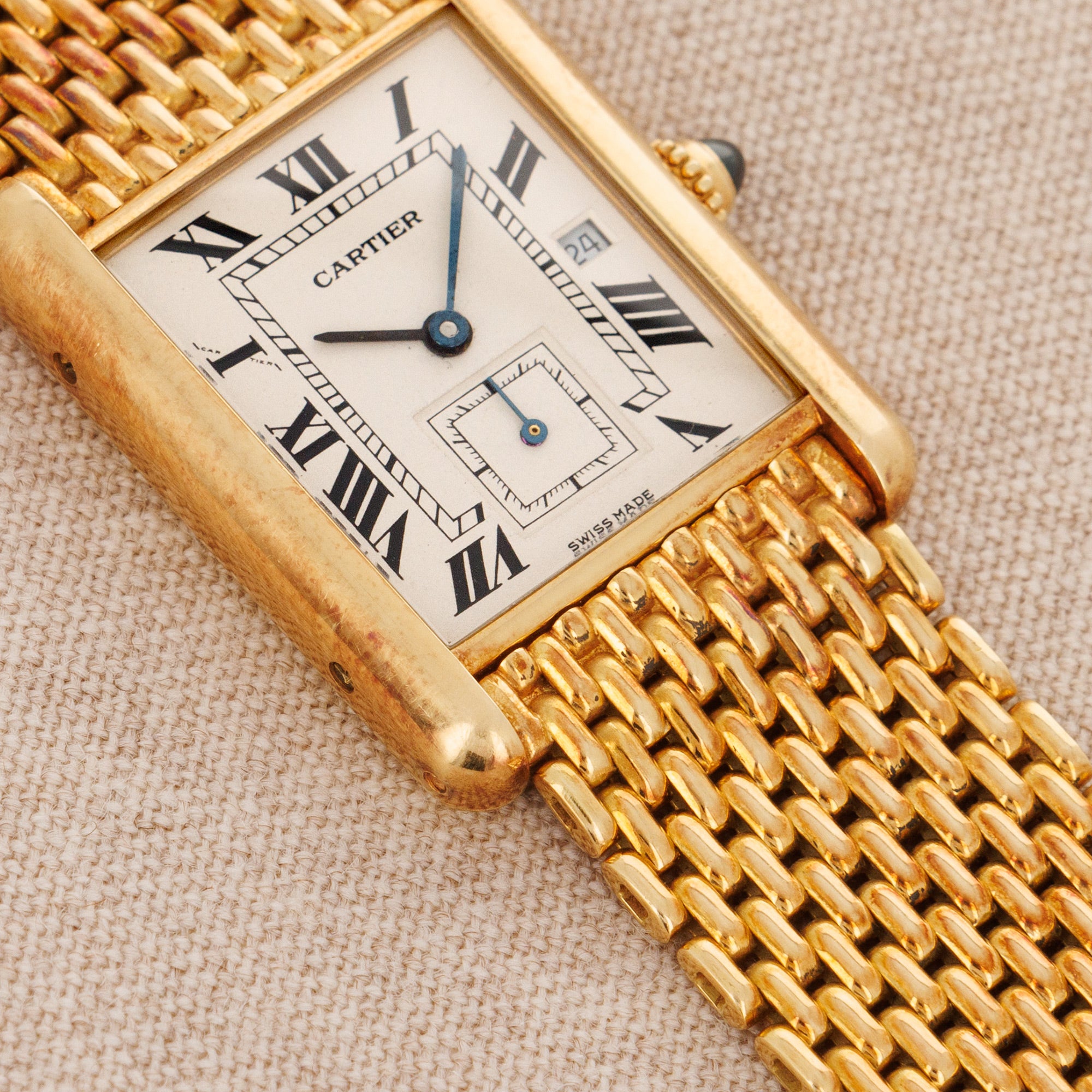 Cartier - Cartier Yellow Gold Tank Louis Ref. 8110 on a Bracelet - The Keystone Watches