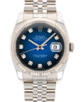 Rolex - Rolex Steel Datejust Ref. 116234 with Blue Vignette Dial - The Keystone Watches