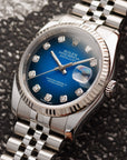 Rolex - Rolex Steel Datejust Ref. 116234 with Blue Vignette Dial - The Keystone Watches