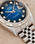 Rolex - Rolex Steel Datejust Ref. 116234 with Blue Vignette Dial - The Keystone Watches