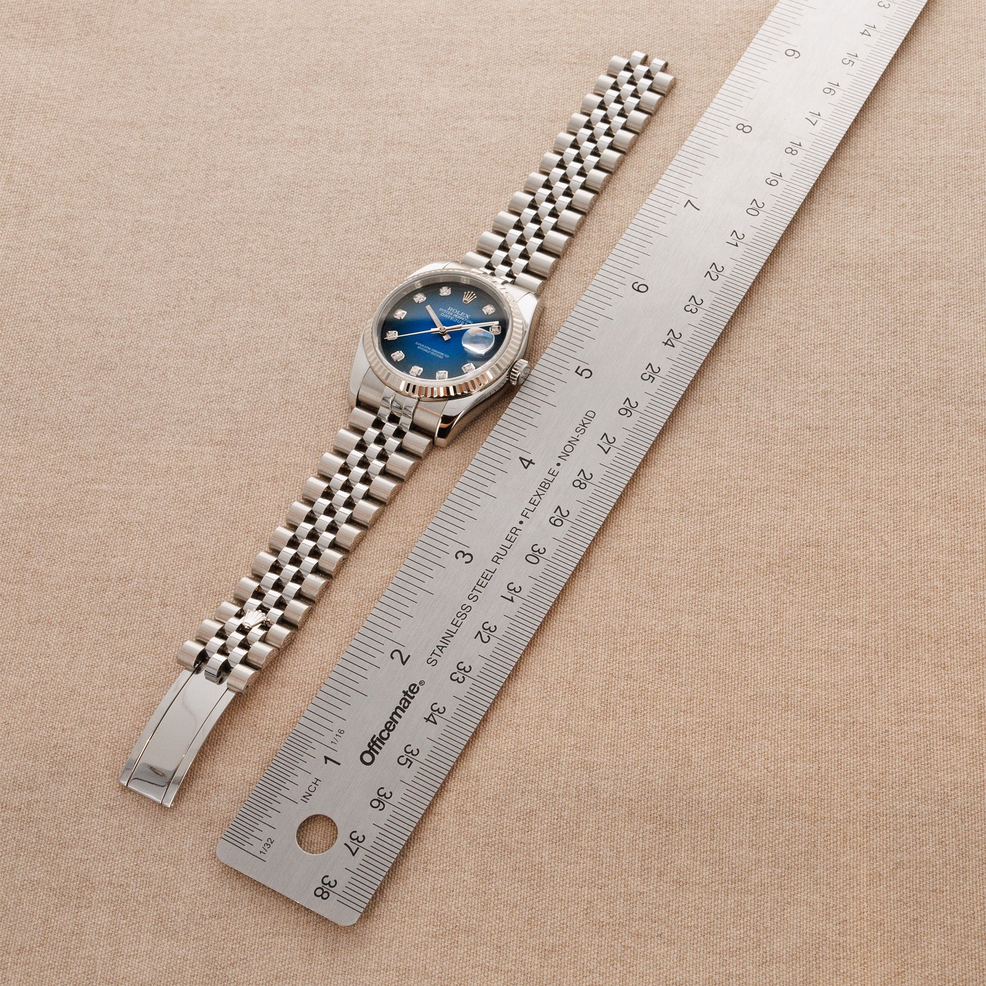 Rolex - Rolex Steel Datejust Ref. 116234 with Blue Vignette Dial - The Keystone Watches