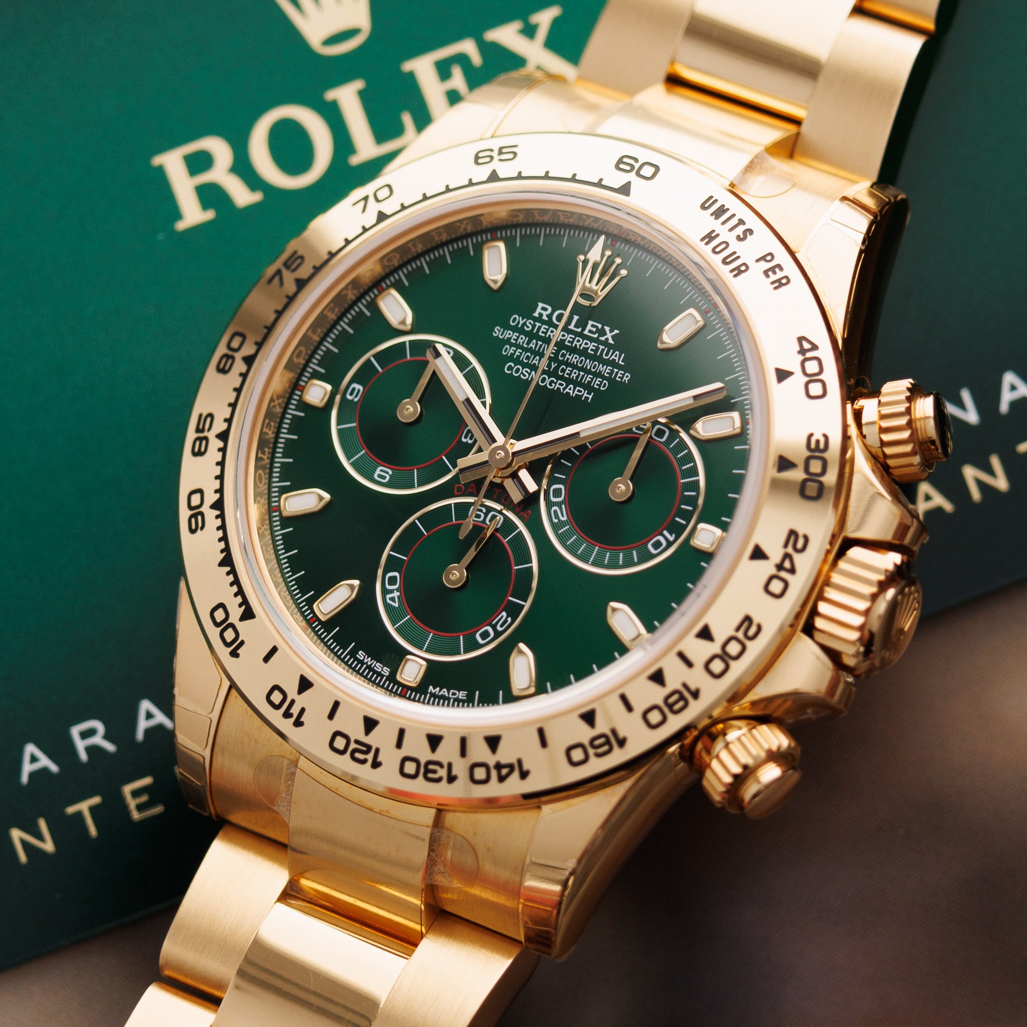 Rolex - Rolex Yellow Gold Daytona Ref. 116508 With Green Dial - The Keystone Watches