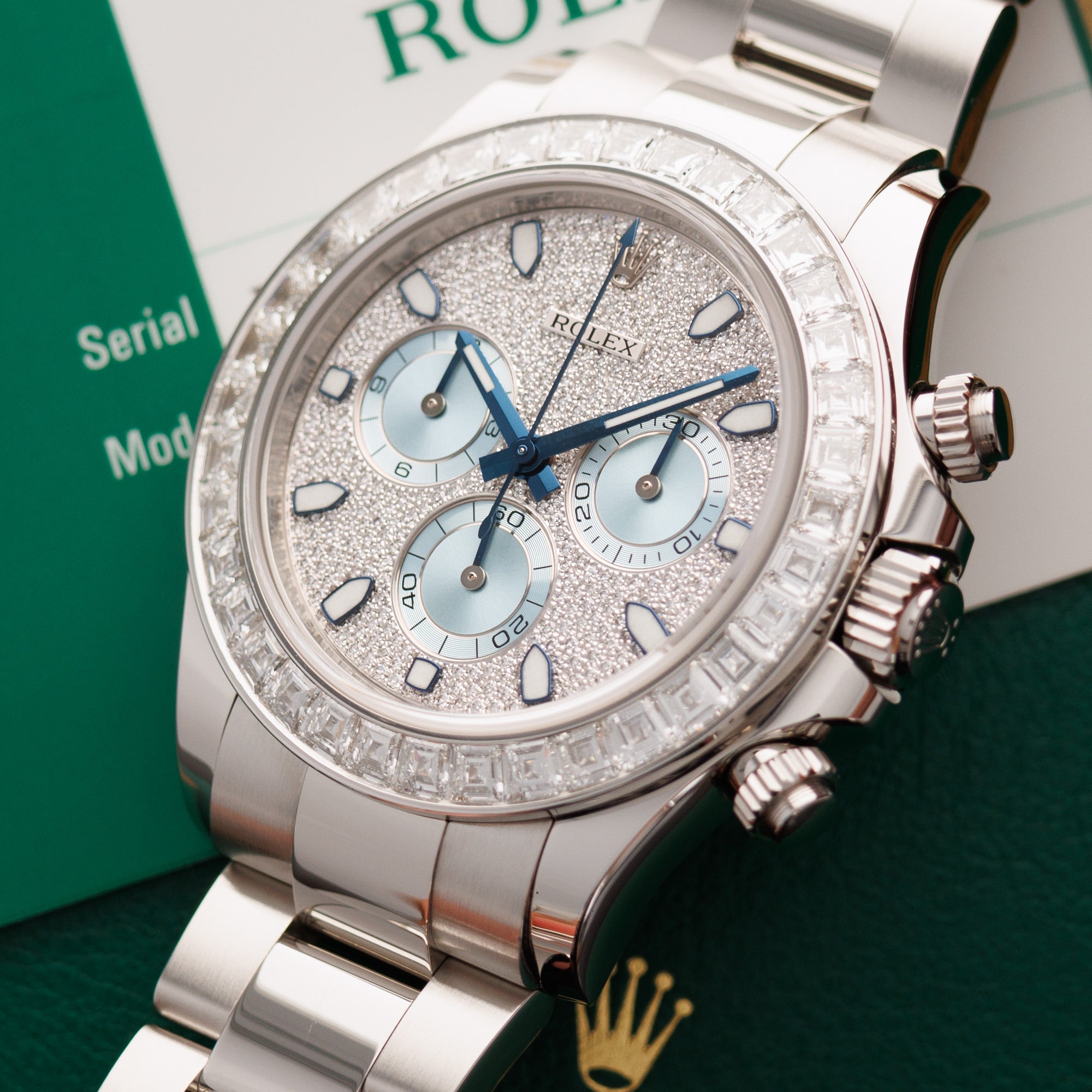 Rolex - Rolex Platinum Cosmograph Daytona Diamond Watch Ref. 116576 - The Keystone Watches