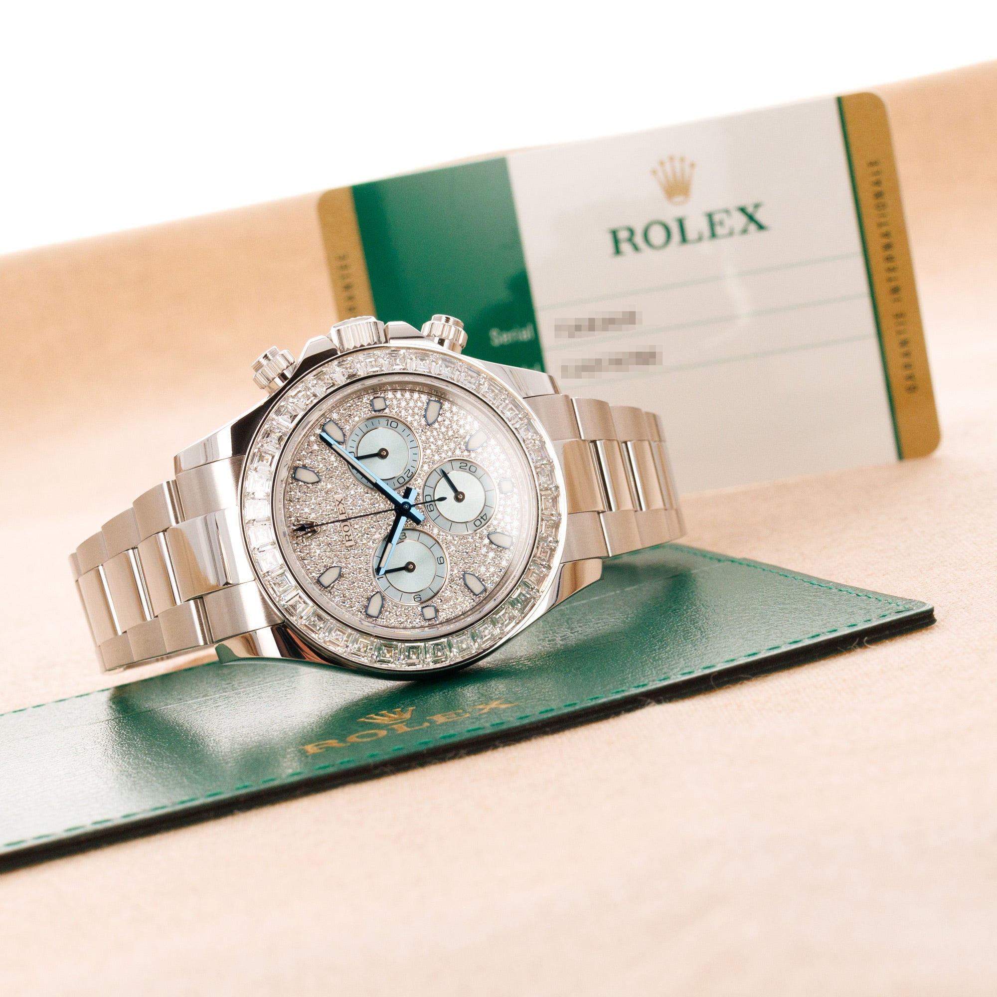 Rolex - Rolex Platinum Cosmograph Daytona Diamond Watch Ref. 116576 - The Keystone Watches