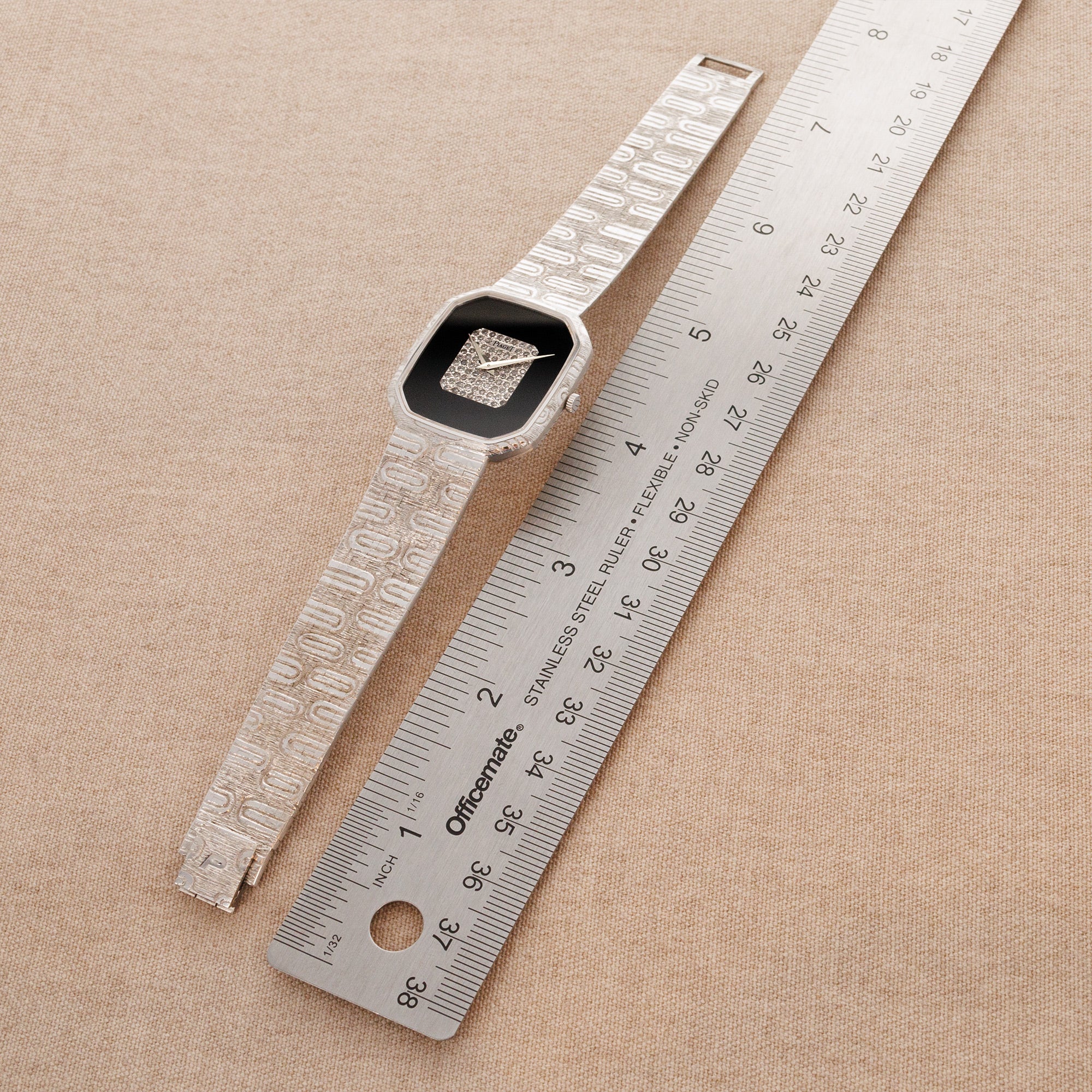 Piaget - Piaget White Gold Onyx and Diamond Watch Ref. 9791A15 - The Keystone Watches