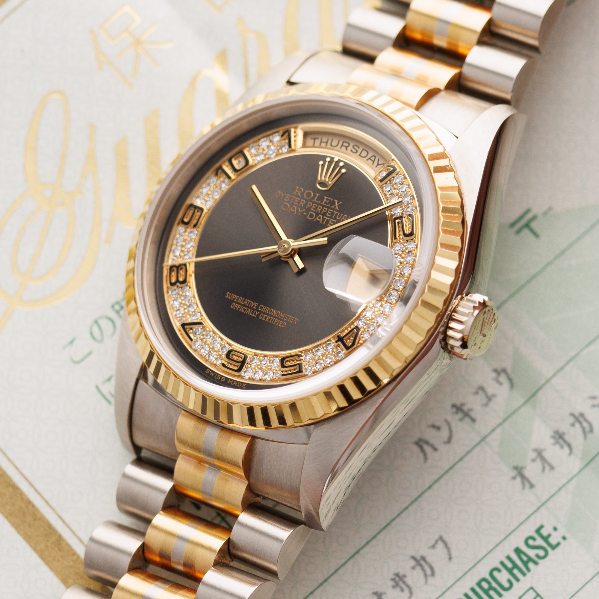 Rolex - Rolex Day Date Tridor Ref. 18239 with Diamond Dial - The Keystone Watches