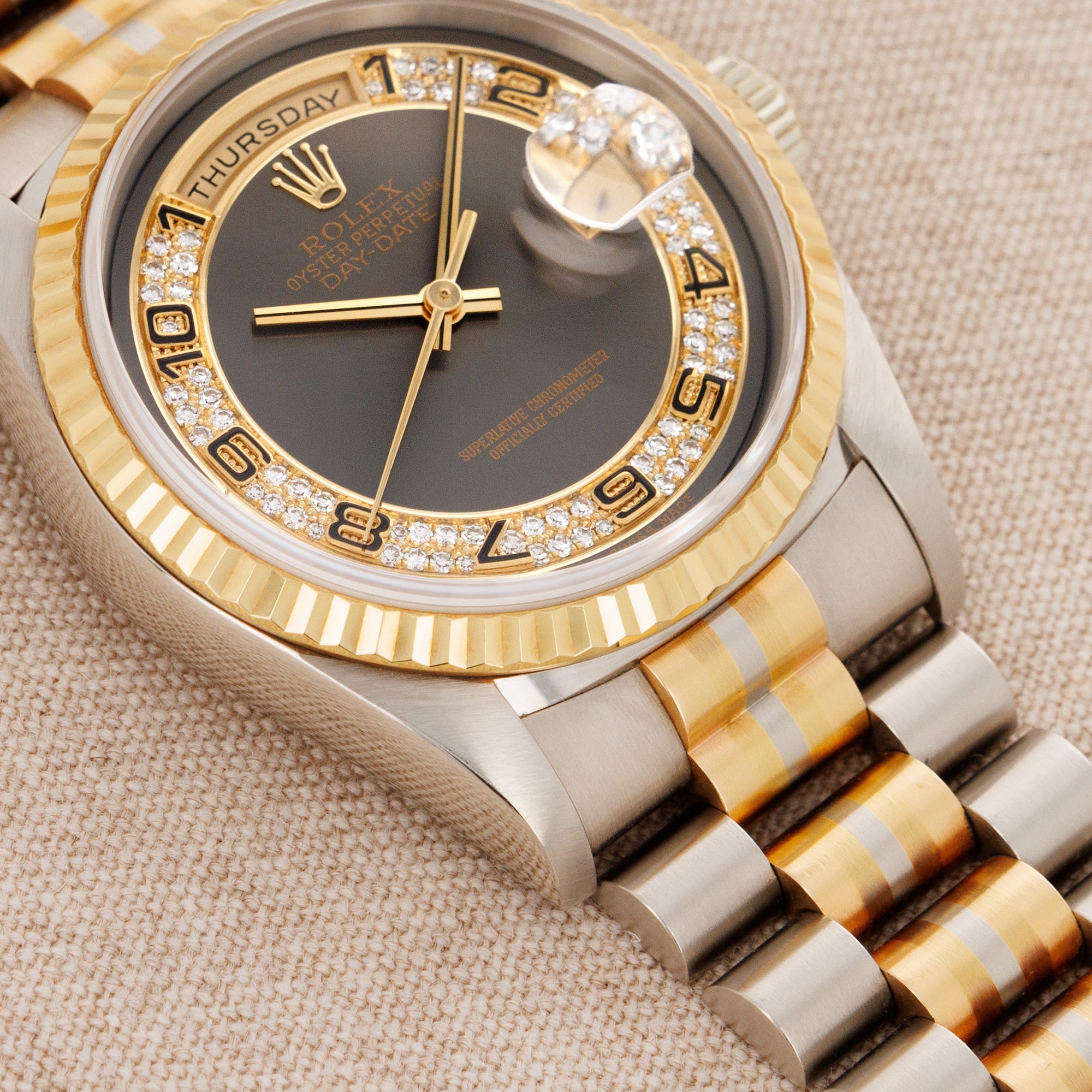 Rolex - Rolex Day Date Tridor Ref. 18239 with Diamond Dial - The Keystone Watches