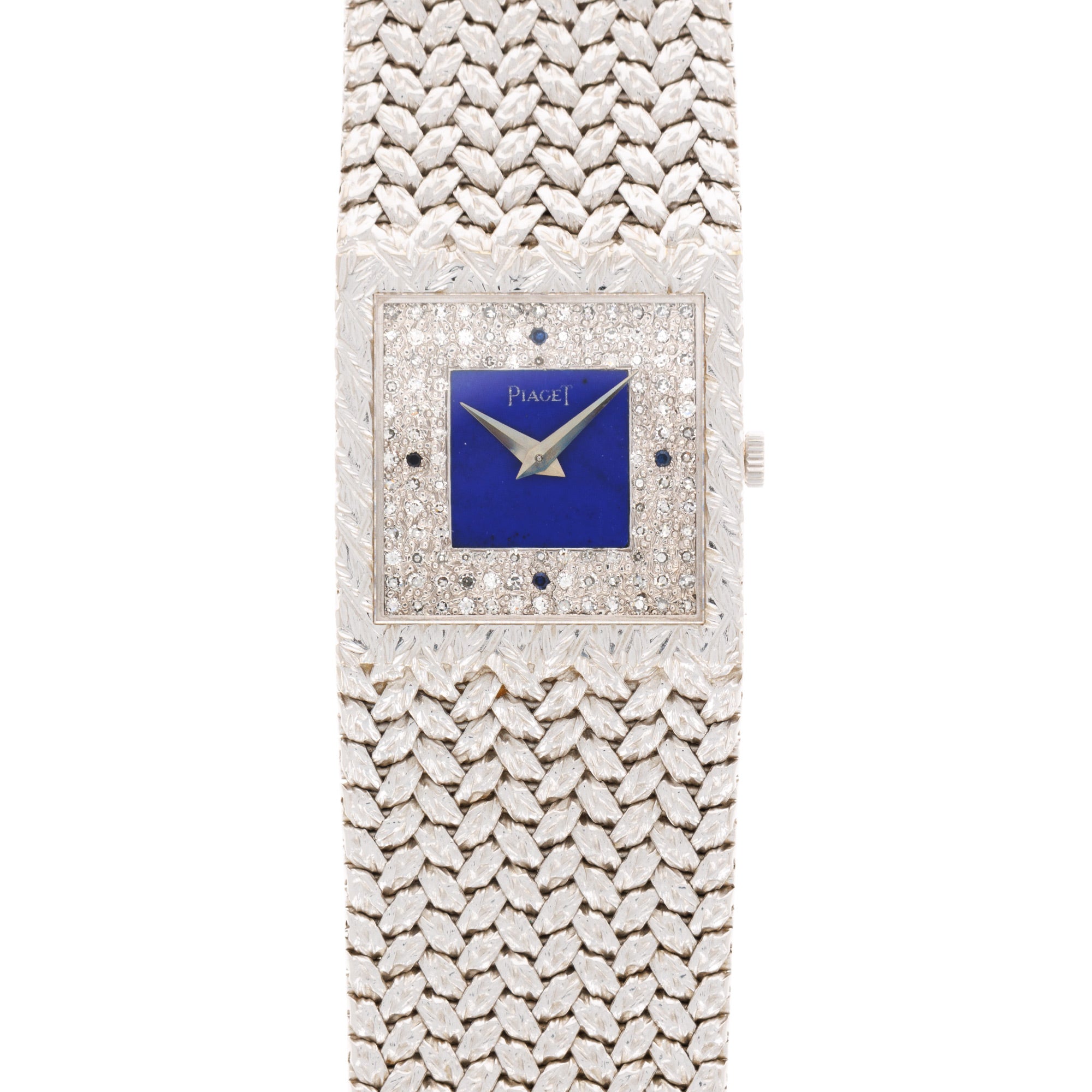 Piaget - Piaget White Gold Lapis and Diamond Watch Ref. 9352D2 - The Keystone Watches