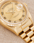 Rolex - Rolex Yellow Gold Day-Date Ref. 18238 with Factory Diamond Dial - The Keystone Watches