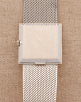 Patek Philippe - Patek Philippe White Gold Bracelet Watch Ref. 3571 with Rare Textured Blue Dial - The Keystone Watches