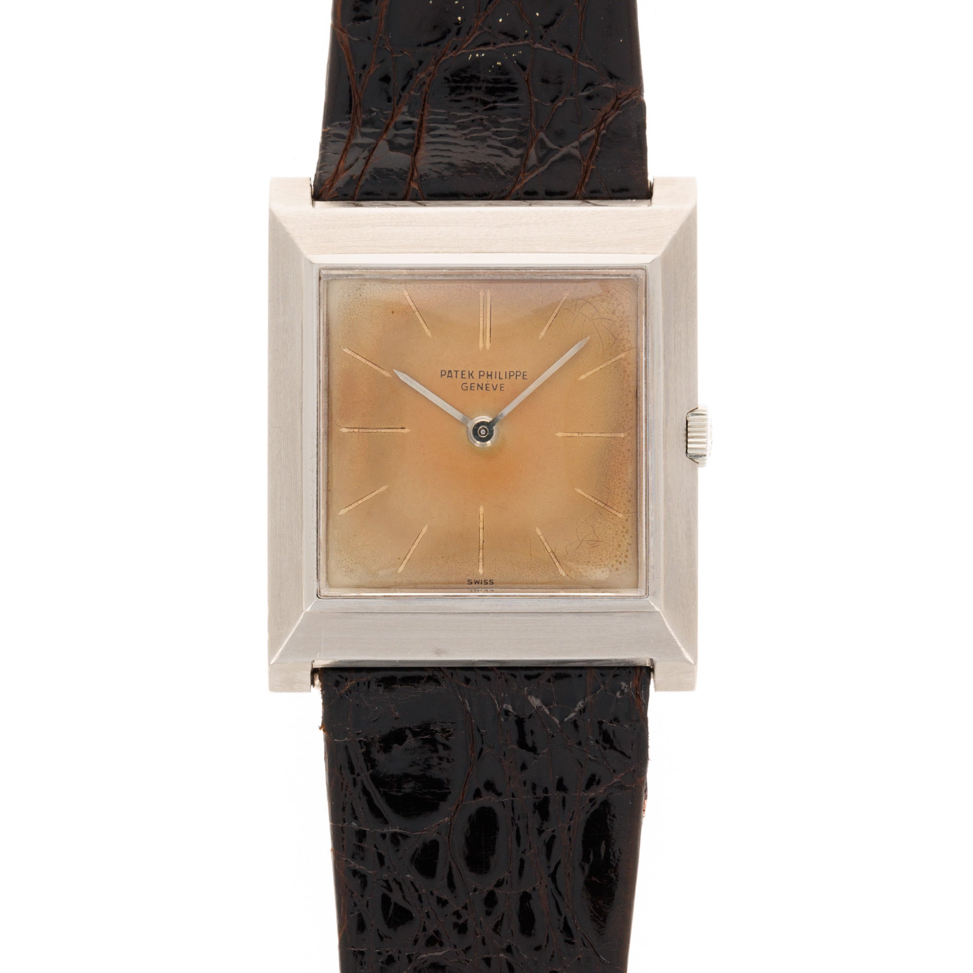 Patek Philippe - Patek Philippe White Gold Square Watch Ref. 3404 - The Keystone Watches