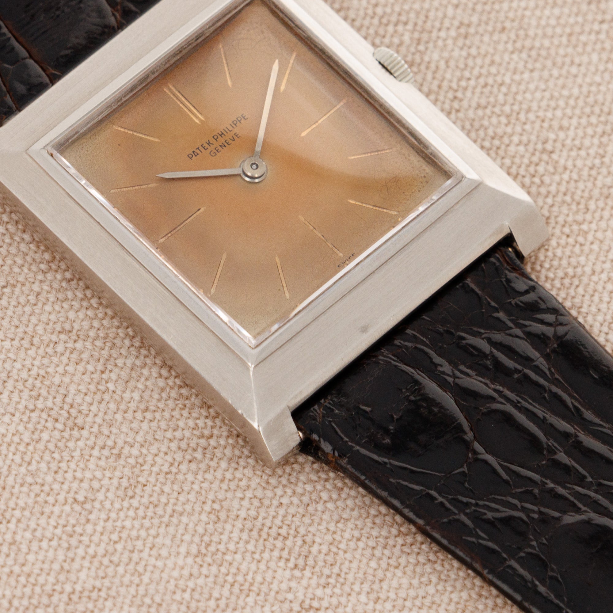 Patek Philippe - Patek Philippe White Gold Square Watch Ref. 3404 - The Keystone Watches