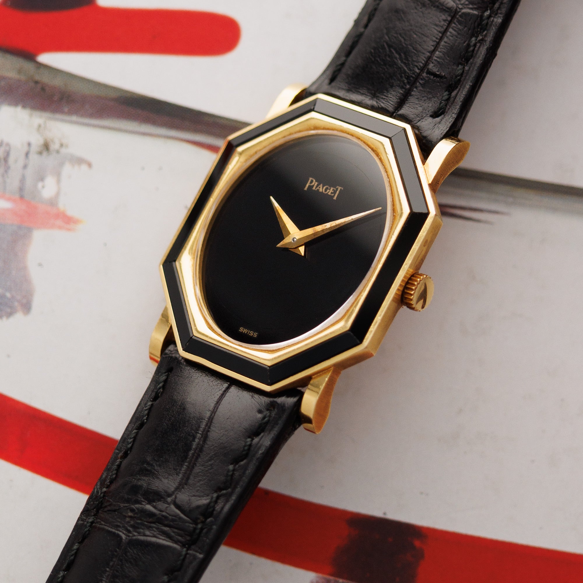 Piaget - Piaget Yellow Gold and Onyx Watch Ref. 9341 - The Keystone Watches