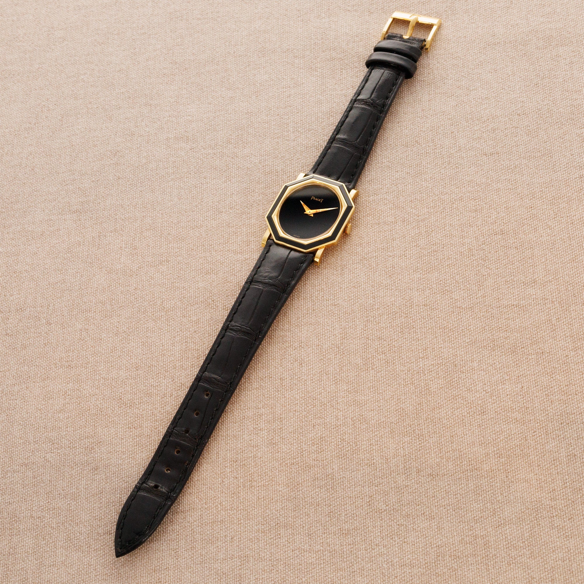 Piaget - Piaget Yellow Gold and Onyx Watch Ref. 9341 - The Keystone Watches