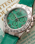 Rolex - Rolex White Gold Daytona Green Beach Watch Ref. 116519 - The Keystone Watches