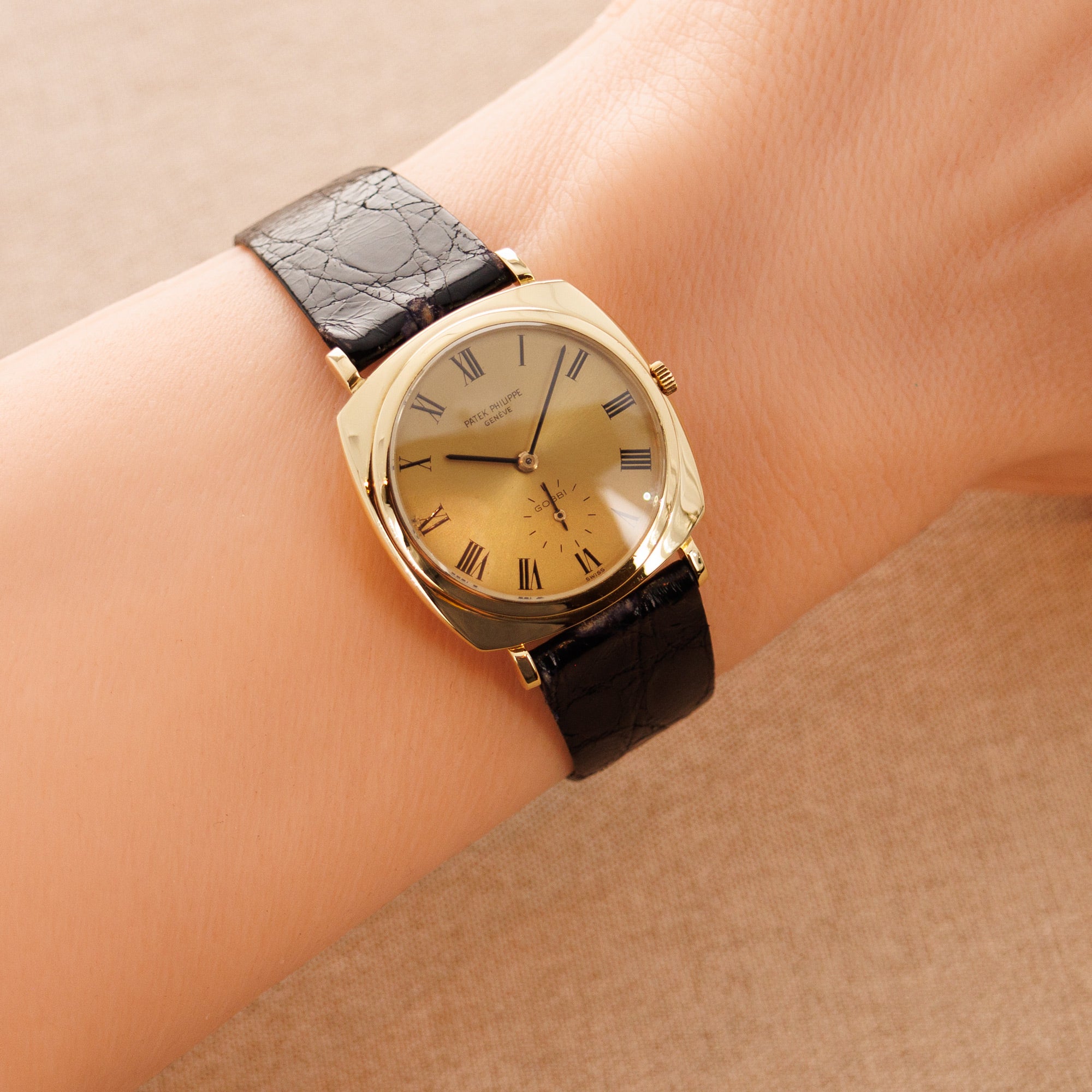Patek Philippe - Patek Philippe Yellow Gold Watch Ref. 3525, Retailed by Gobbi Milano - The Keystone Watches