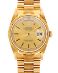 Rolex - Rolex Yellow Gold Day Date Ref. 18248 with Factory Bark Finish - The Keystone Watches