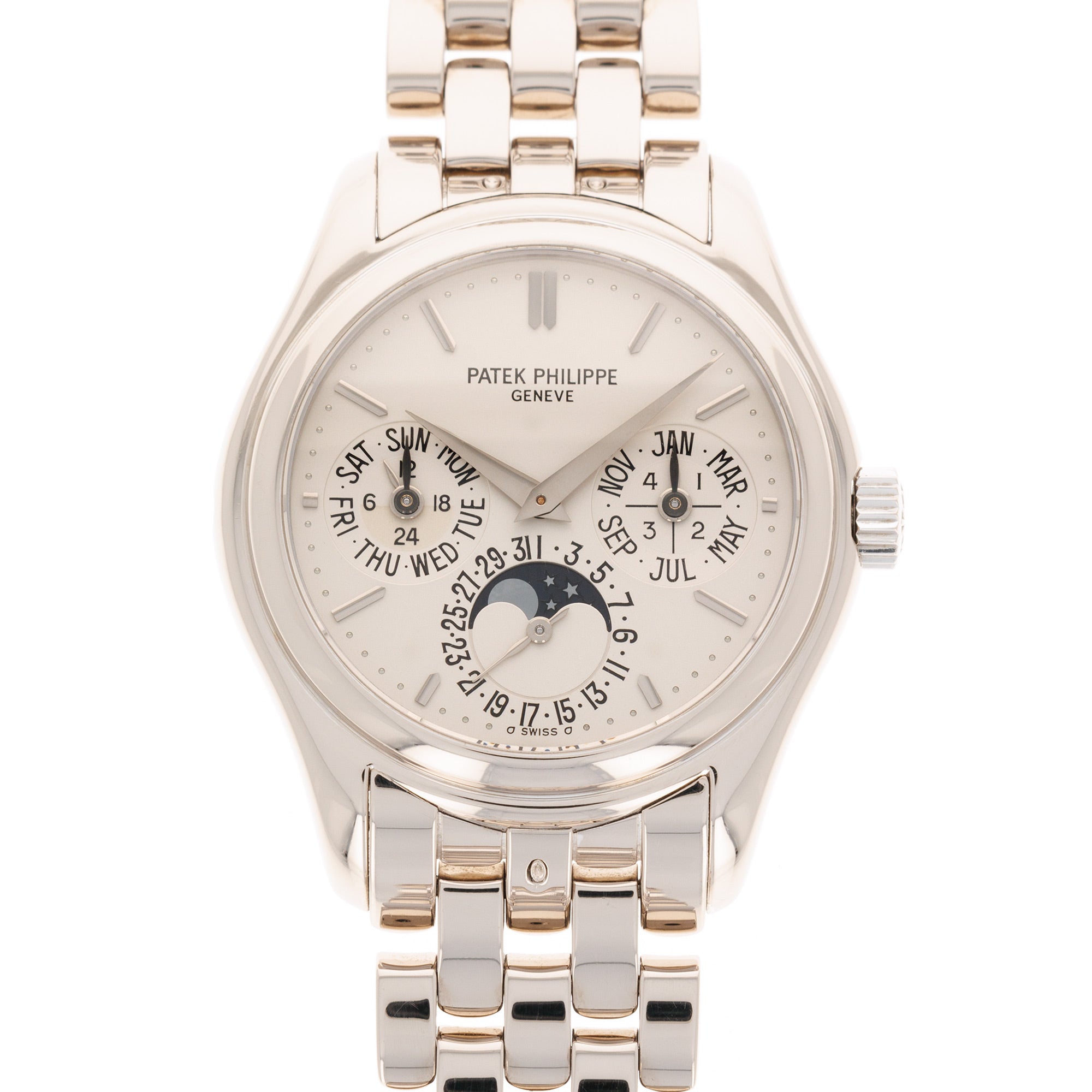 Patek Philippe - Patek Philippe White Gold Perpetual Calendar Watch Ref. 5136 - The Keystone Watches