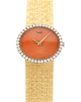 Piaget - Piaget Yellow Gold Coral Diamond Watch - The Keystone Watches