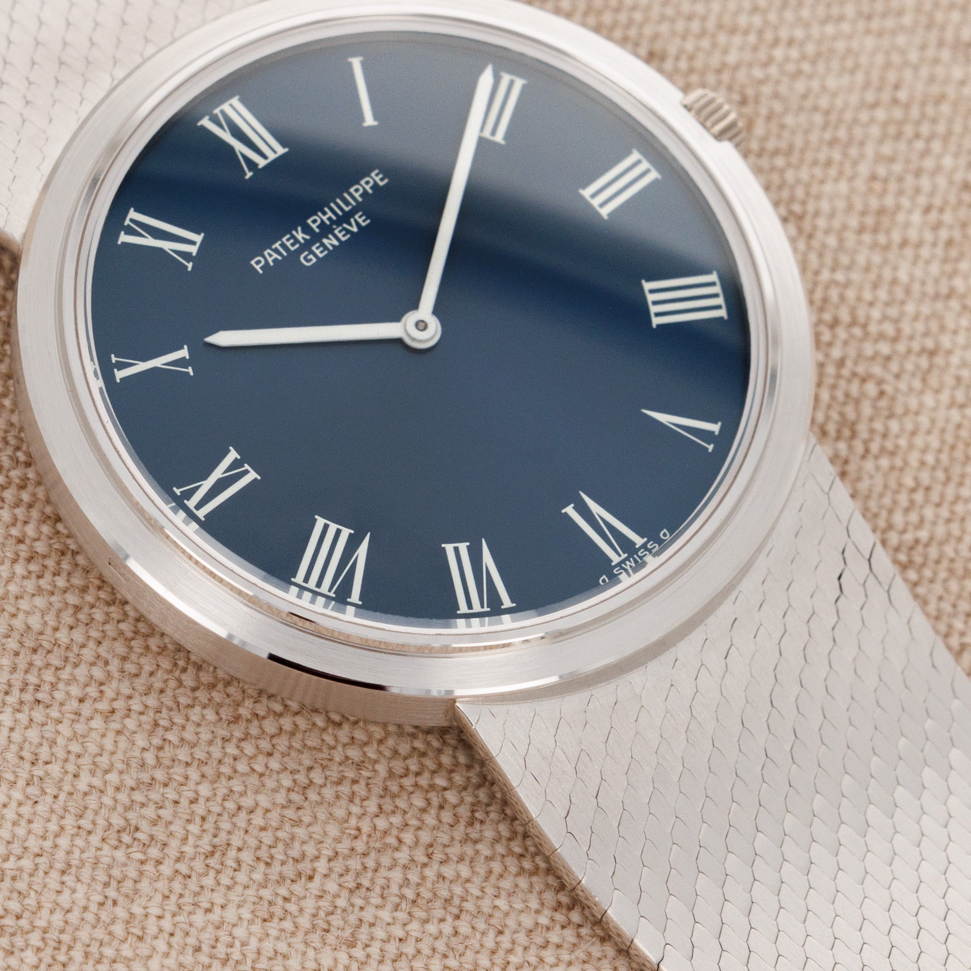 Patek Philippe - Patek Philippe White Gold Calatrava Bracelet Watch Ref. 3606 - The Keystone Watches