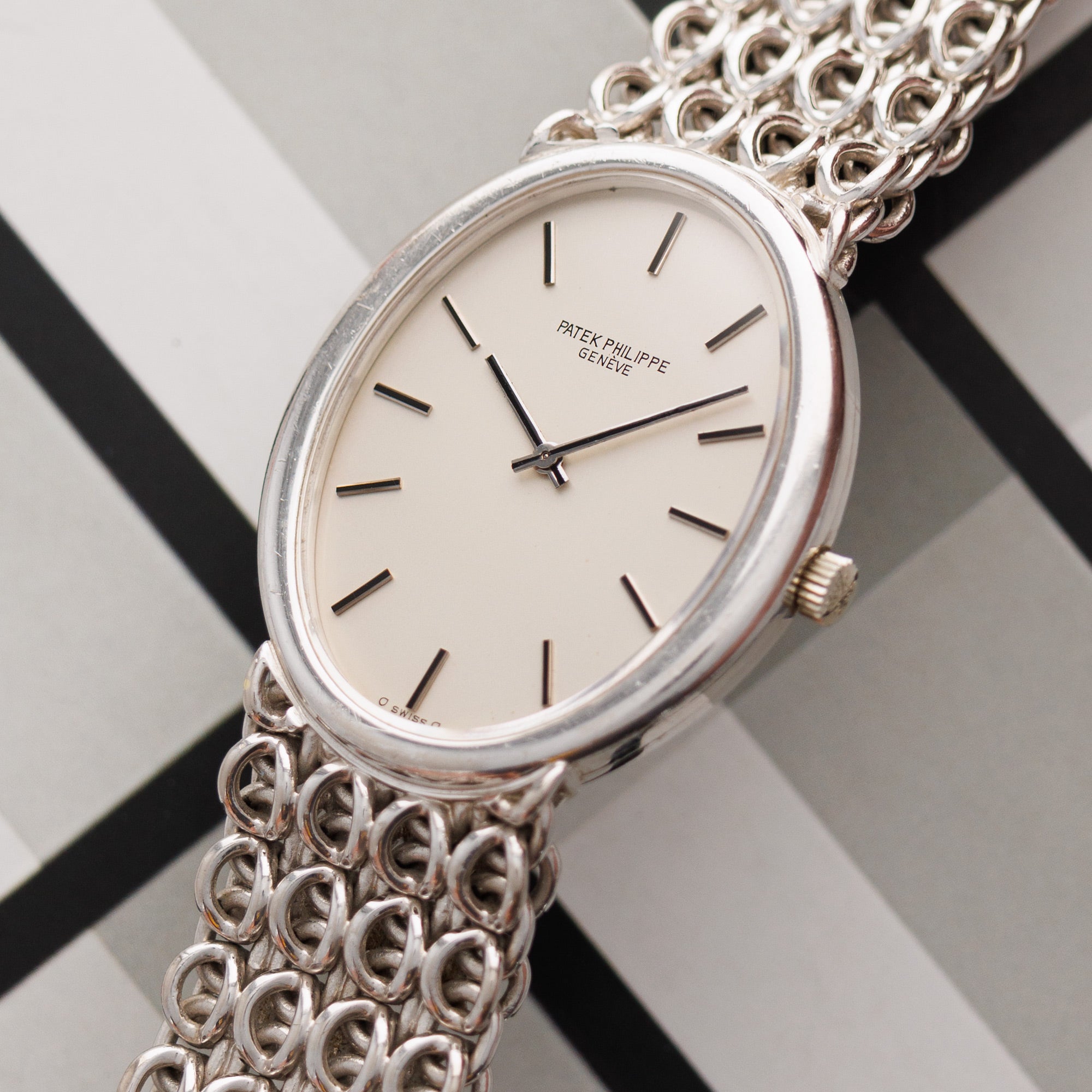 Patek Philippe - Patek Philippe White Gold Bracelet Watch Ref. 3598 - The Keystone Watches