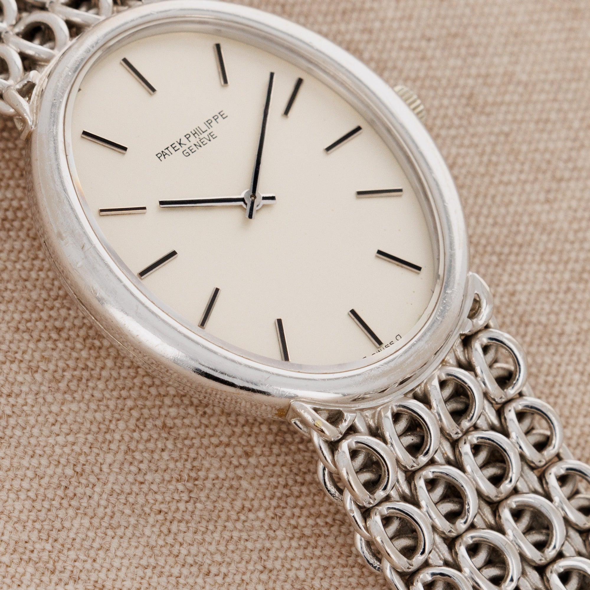 Patek Philippe - Patek Philippe White Gold Bracelet Watch Ref. 3598 - The Keystone Watches