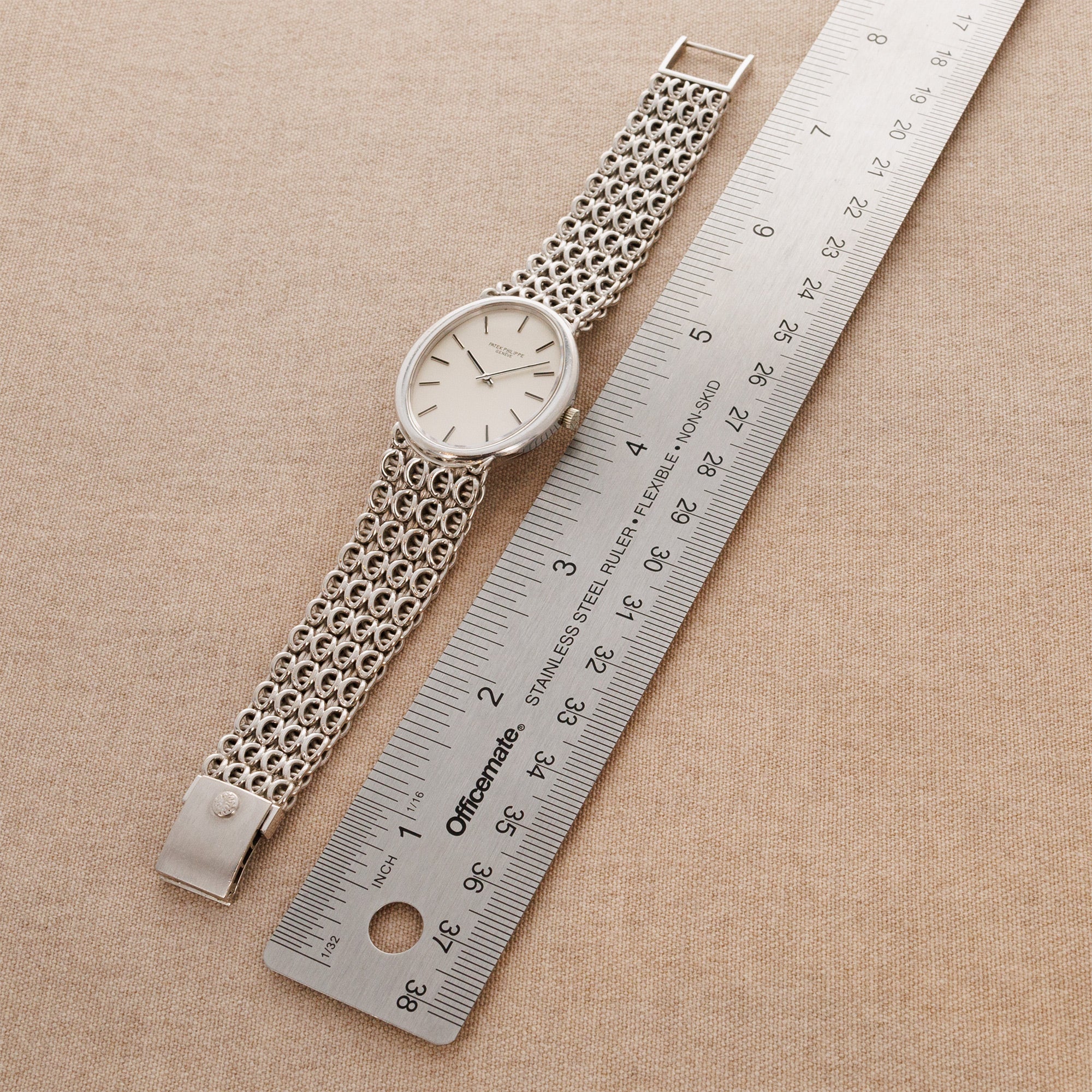Patek Philippe - Patek Philippe White Gold Bracelet Watch Ref. 3598 - The Keystone Watches