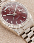 Rolex - Rolex White Gold Day Date Ref. 118239 with Cherry Dial - The Keystone Watches