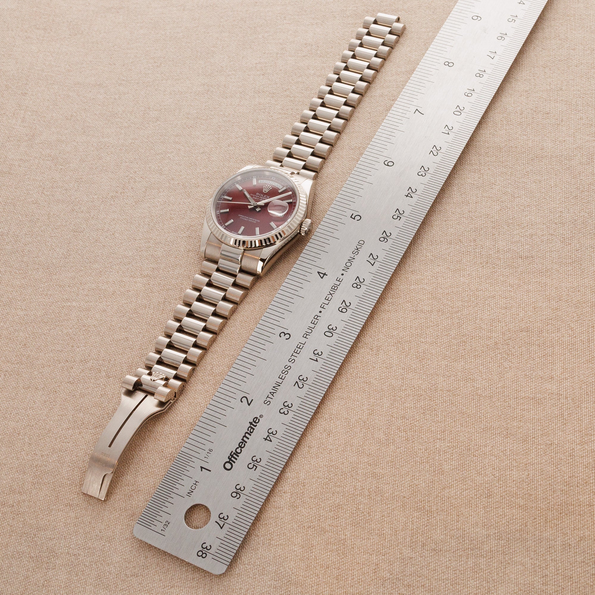 Rolex - Rolex White Gold Day Date Ref. 118239 with Cherry Dial - The Keystone Watches