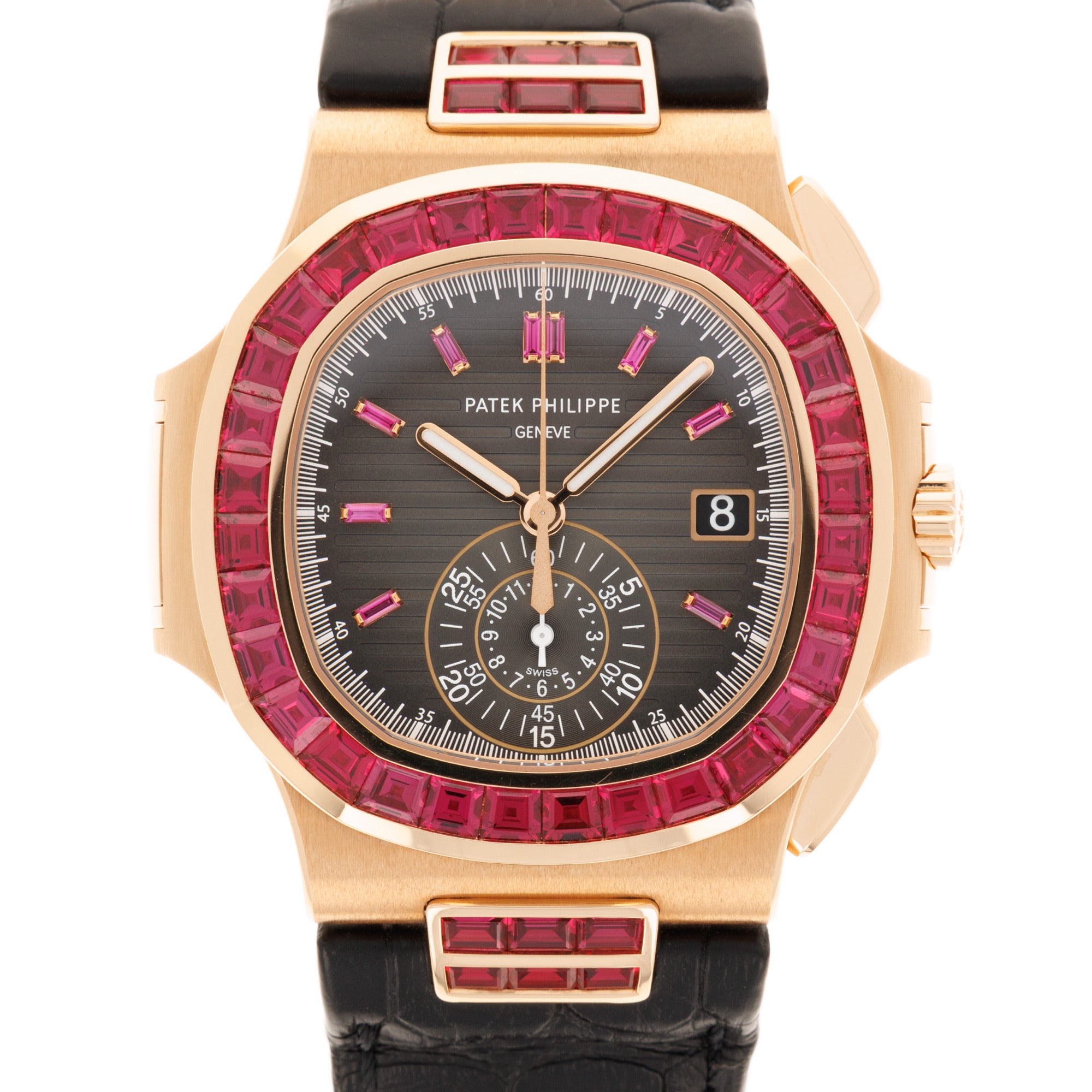 Patek Philippe - Patek Philippe Rose Gold Nautilus Ruby Watch Ref. 5980 - The Keystone Watches