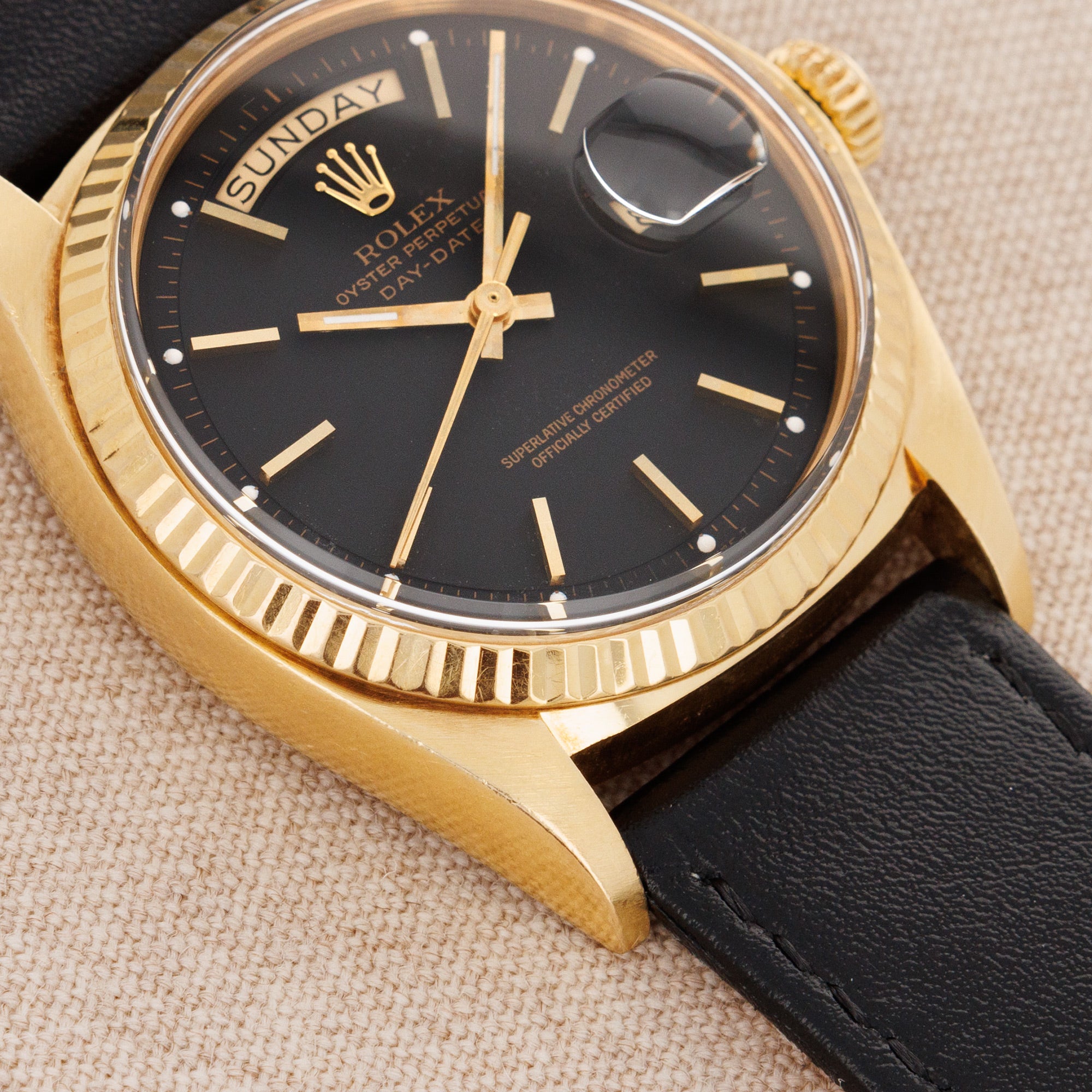 Rolex - Rolex Yellow Gold Day Date Ref. 1803 with Matte Black Dial - The Keystone Watches