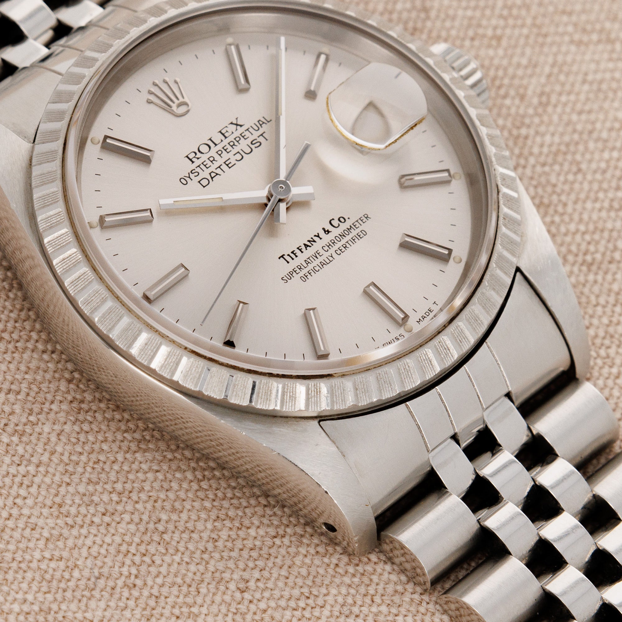 Rolex - Rolex Steel Datejust Ref. 16220 Retailed by Tiffany & Co. - The Keystone Watches