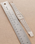 Audemars Piguet - Audemars Piguet White Gold Diamond Bamboo with Geometric Logo Dial - The Keystone Watches