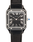 Cartier - Cartier Steel Black Lacquer Santos Dumont Ref. WSSA0046 - The Keystone Watches