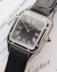 Cartier - Cartier Steel Black Lacquer Santos Dumont Ref. WSSA0046 - The Keystone Watches